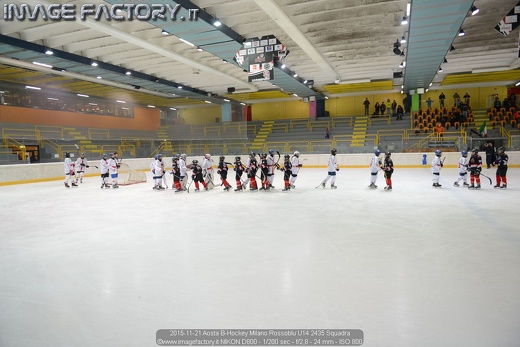 2015-11-21 Aosta B-Hockey Milano Rossoblu U14 2435 Squadra